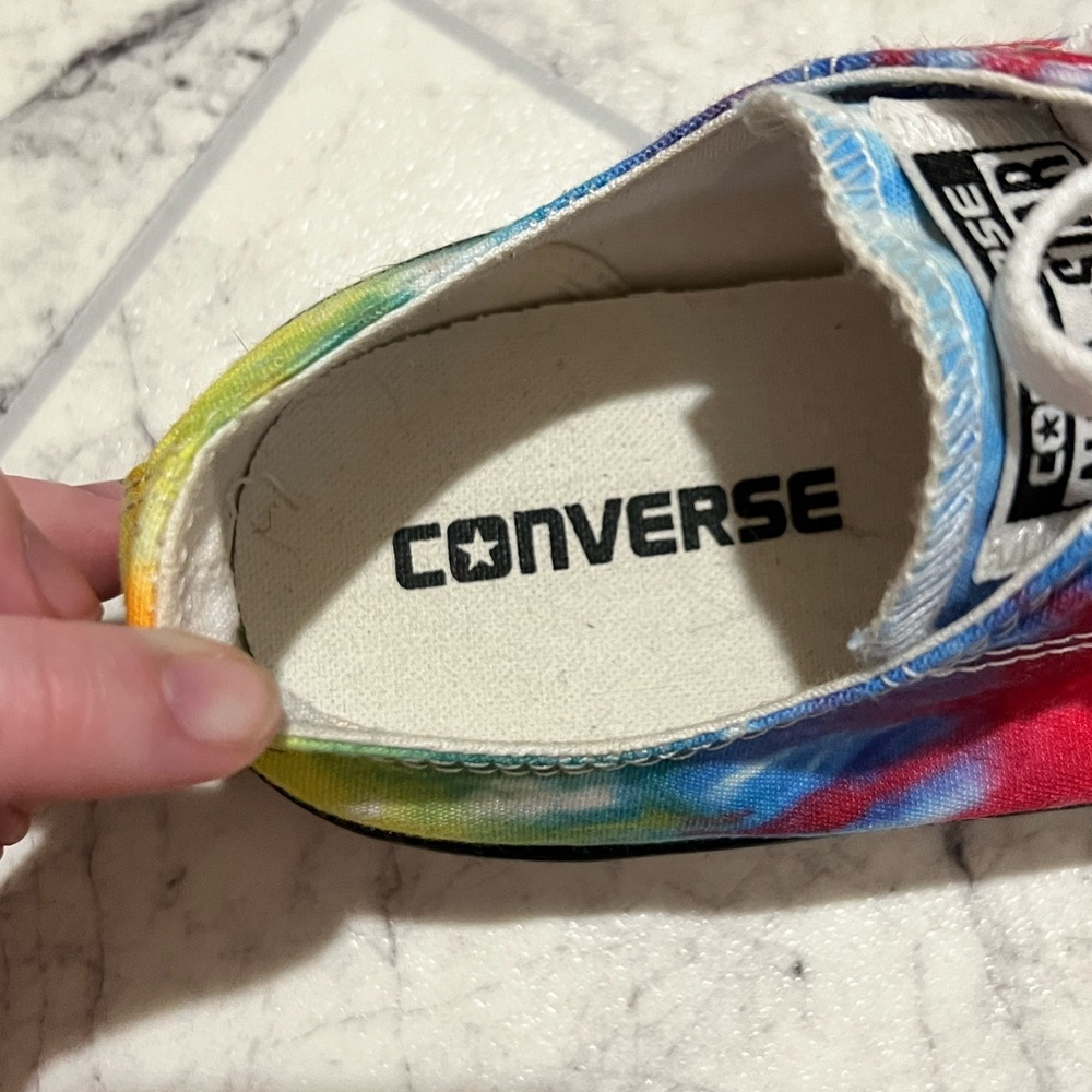 Converse Women's Tie-Dye Sneakers - Red, Blue, Yellow - Picture 4 of 6